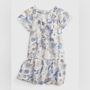 GAP Girls Blue, White & Gold Floral Dress 💙🤍🌼
Estimated Size: Small